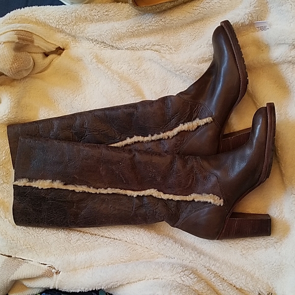 KORS Michael Kors Shoes - Michael kors brown leather boots 8